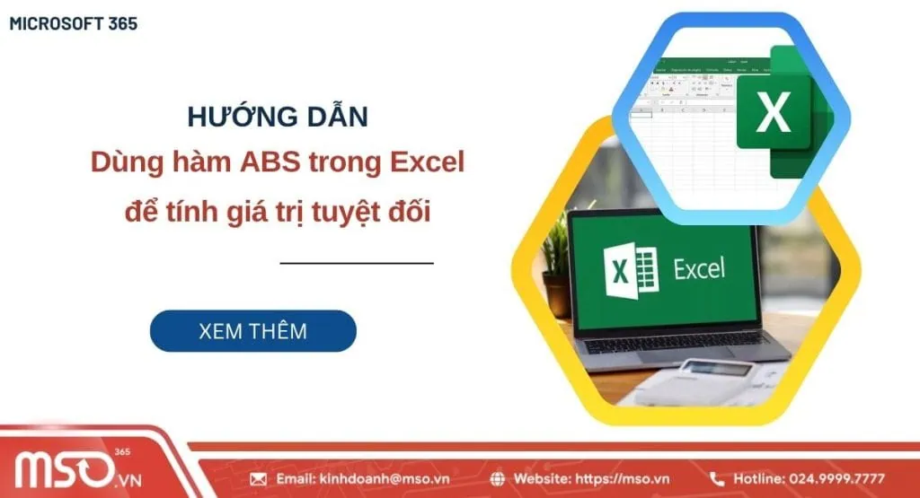 hàm abs trong excel