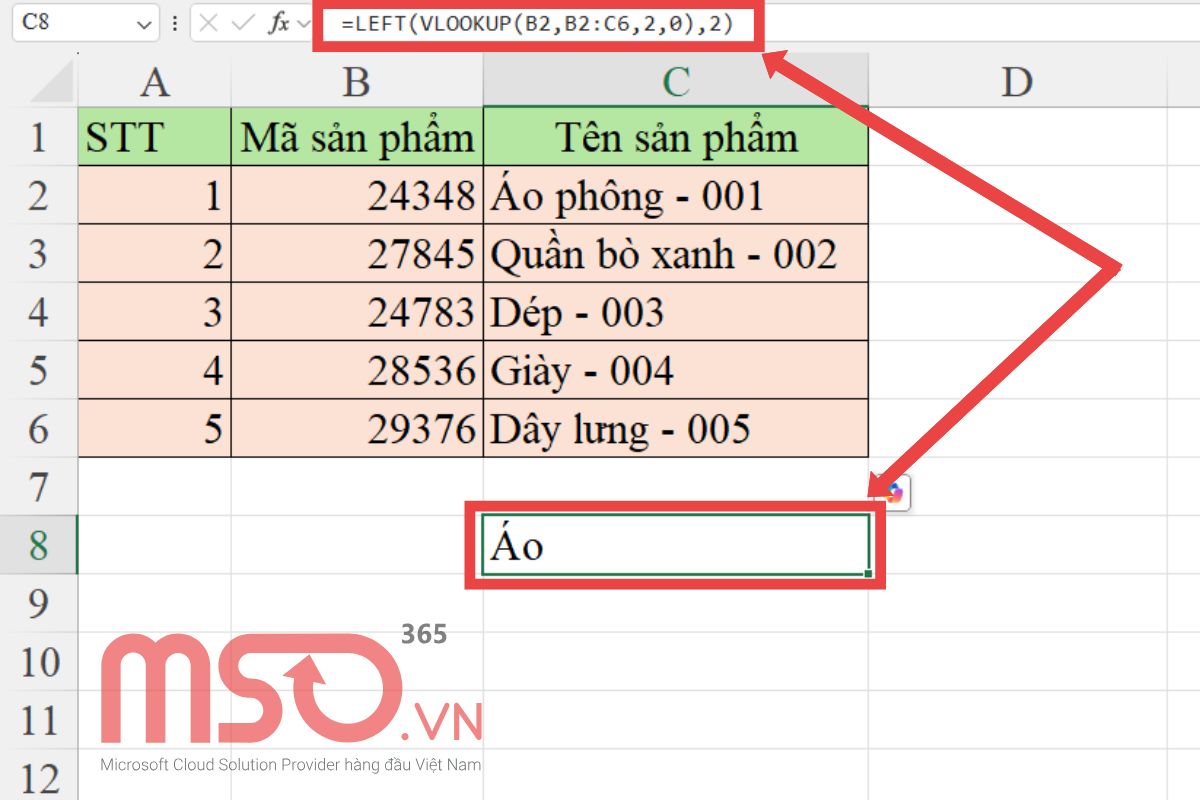 Hướng dẫn sử dụng hàm VLOOKUP Excel nâng cao