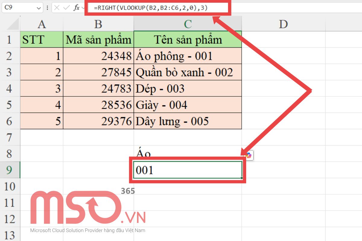 Hướng dẫn sử dụng hàm VLOOKUP Excel nâng cao