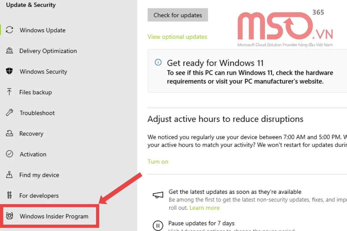 Hướng dẫn cách kích hoạt Windows Insider Program