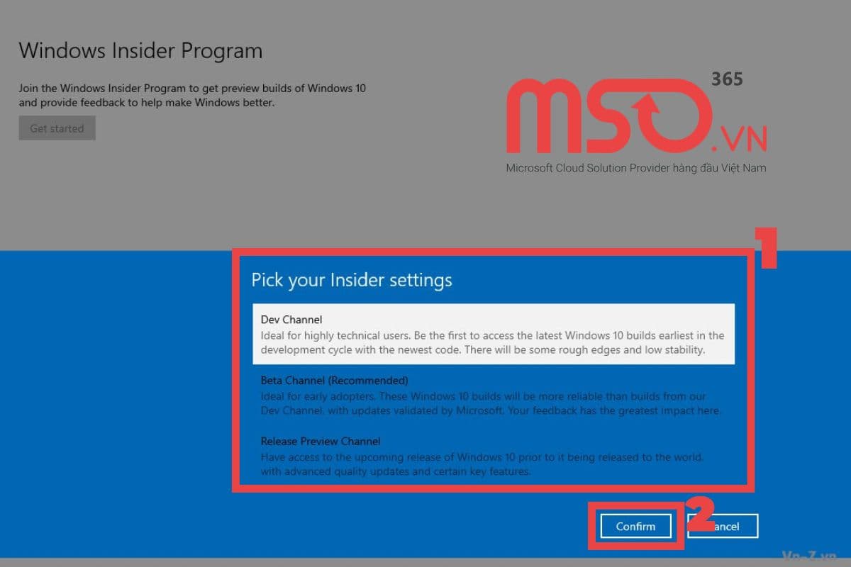 Hướng dẫn cách kích hoạt Windows Insider Program