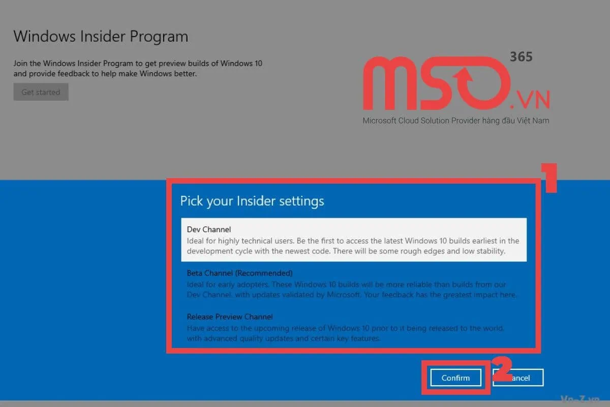 Hướng dẫn cách kích hoạt Windows Insider Program