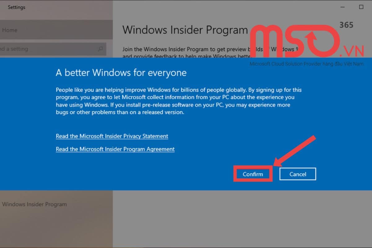 Hướng dẫn cách kích hoạt Windows Insider Program