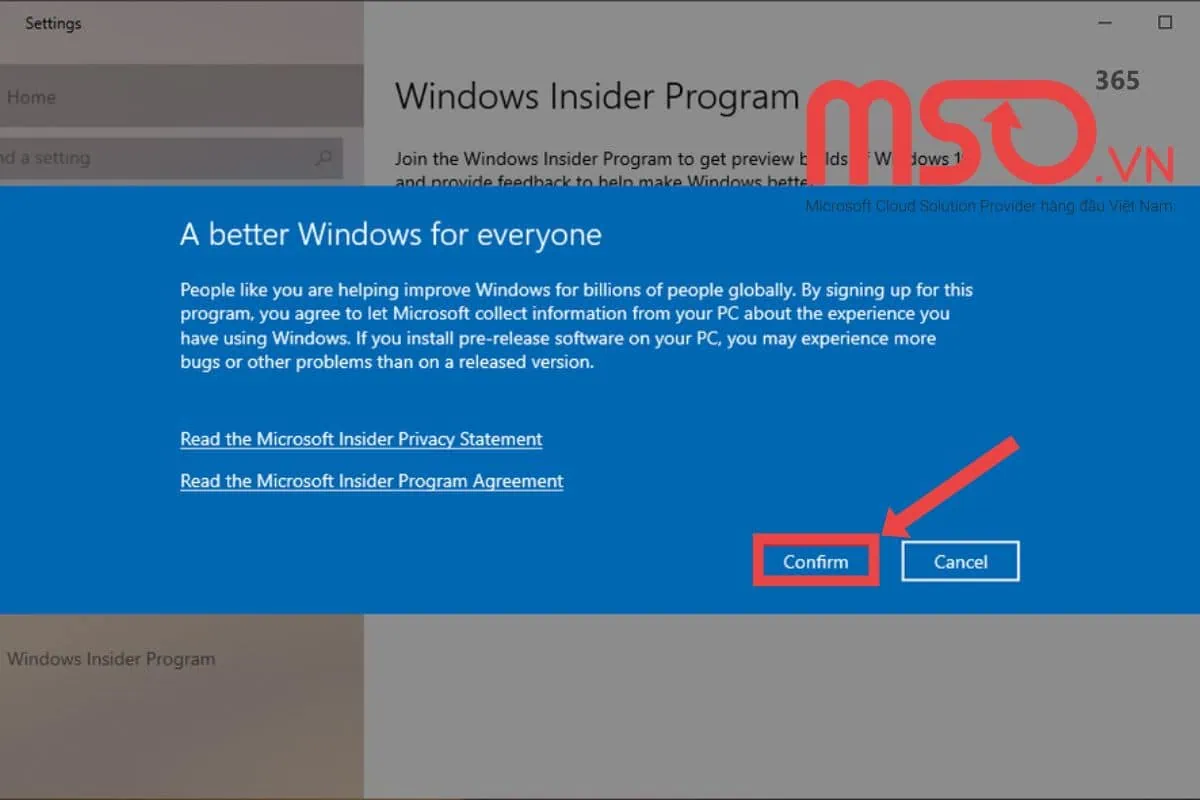 Hướng dẫn cách kích hoạt Windows Insider Program