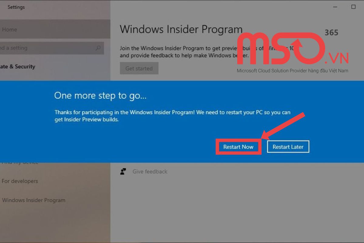 Hướng dẫn cách kích hoạt Windows Insider Program
