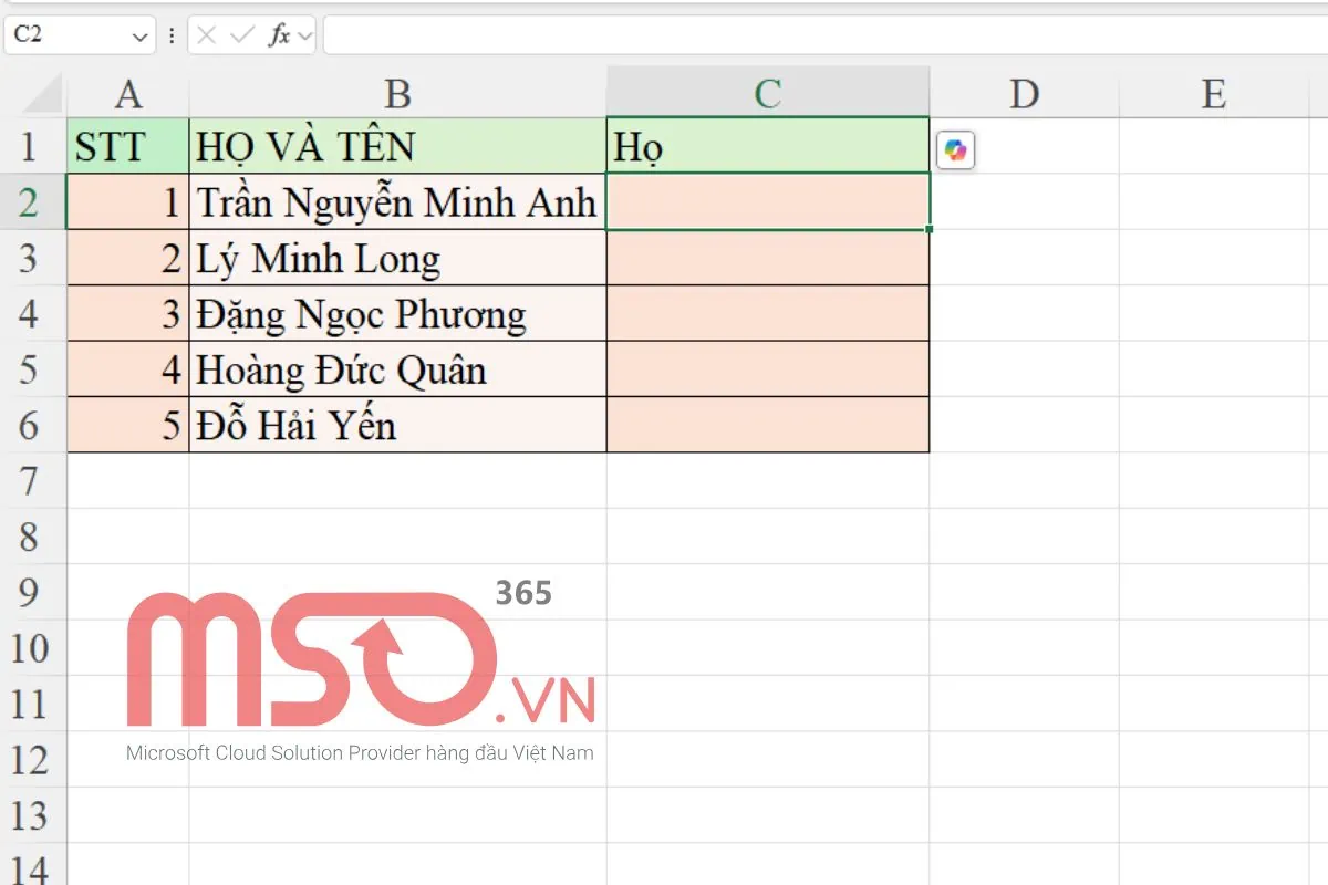 Cách sử dụng hàm LEFT trong Excel nâng cao
