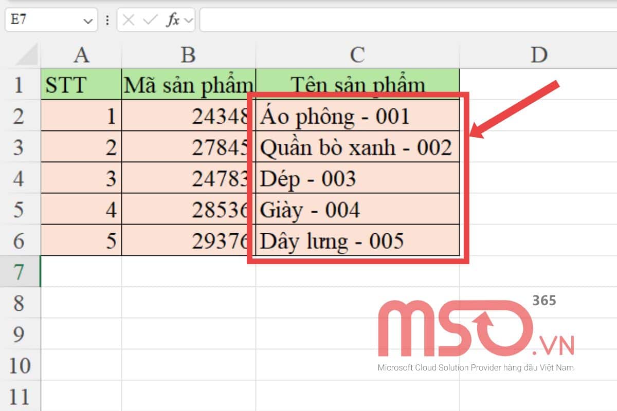 Hướng dẫn sử dụng hàm VLOOKUP - Ví dụ 4