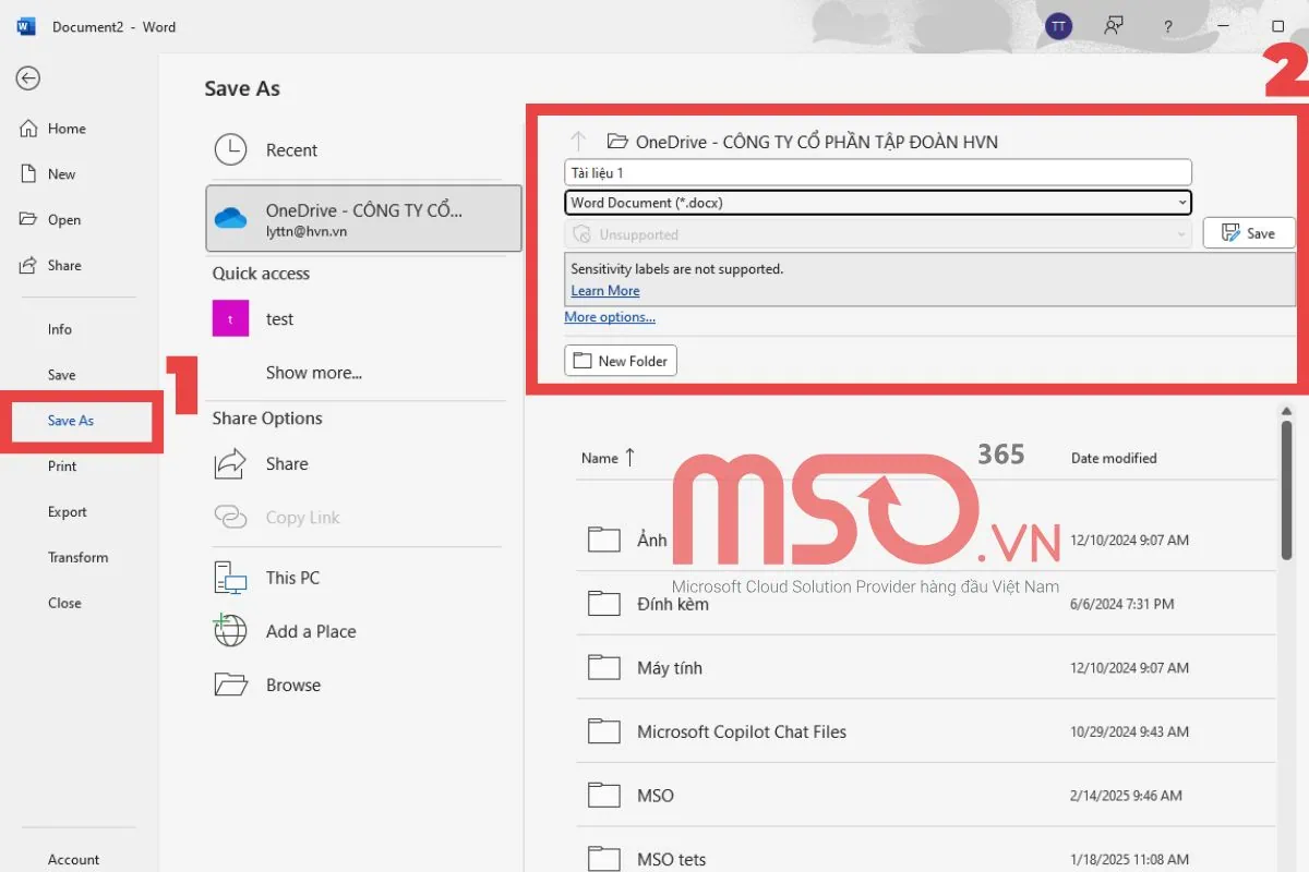 Lưu trữ Microsoft Word Document
