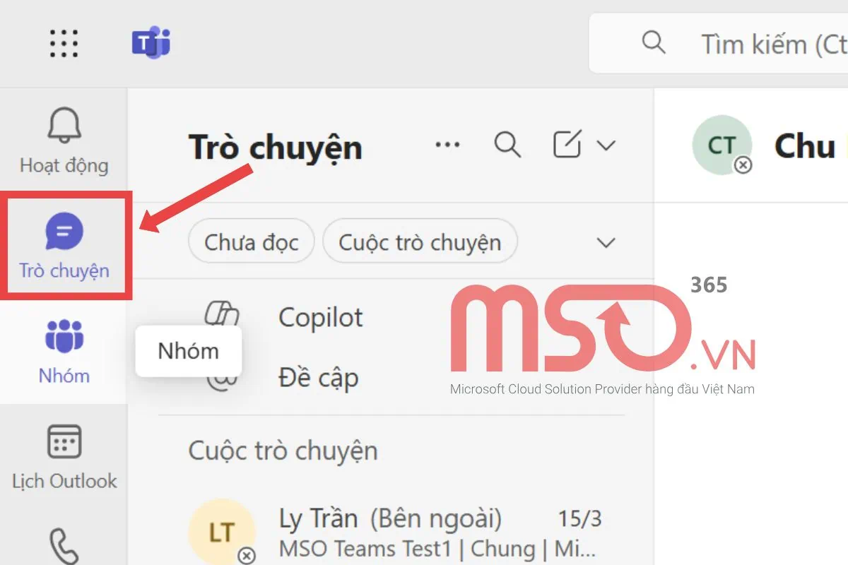 Tạo nhóm làm việc trên MS Team Online