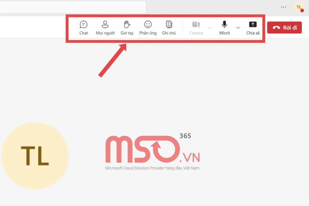 Tham gia cuộc họp trên MS Teams web