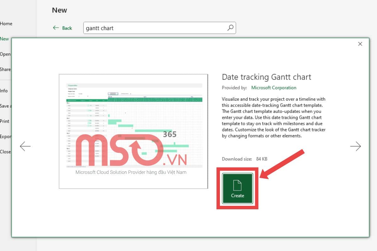 Mẹo sử dụng mẫu Template để vẽ gantt chart Excel