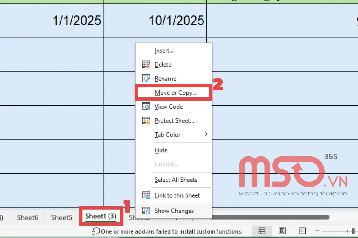 Các cách copy Sheet sang file Microsoft Excel khác