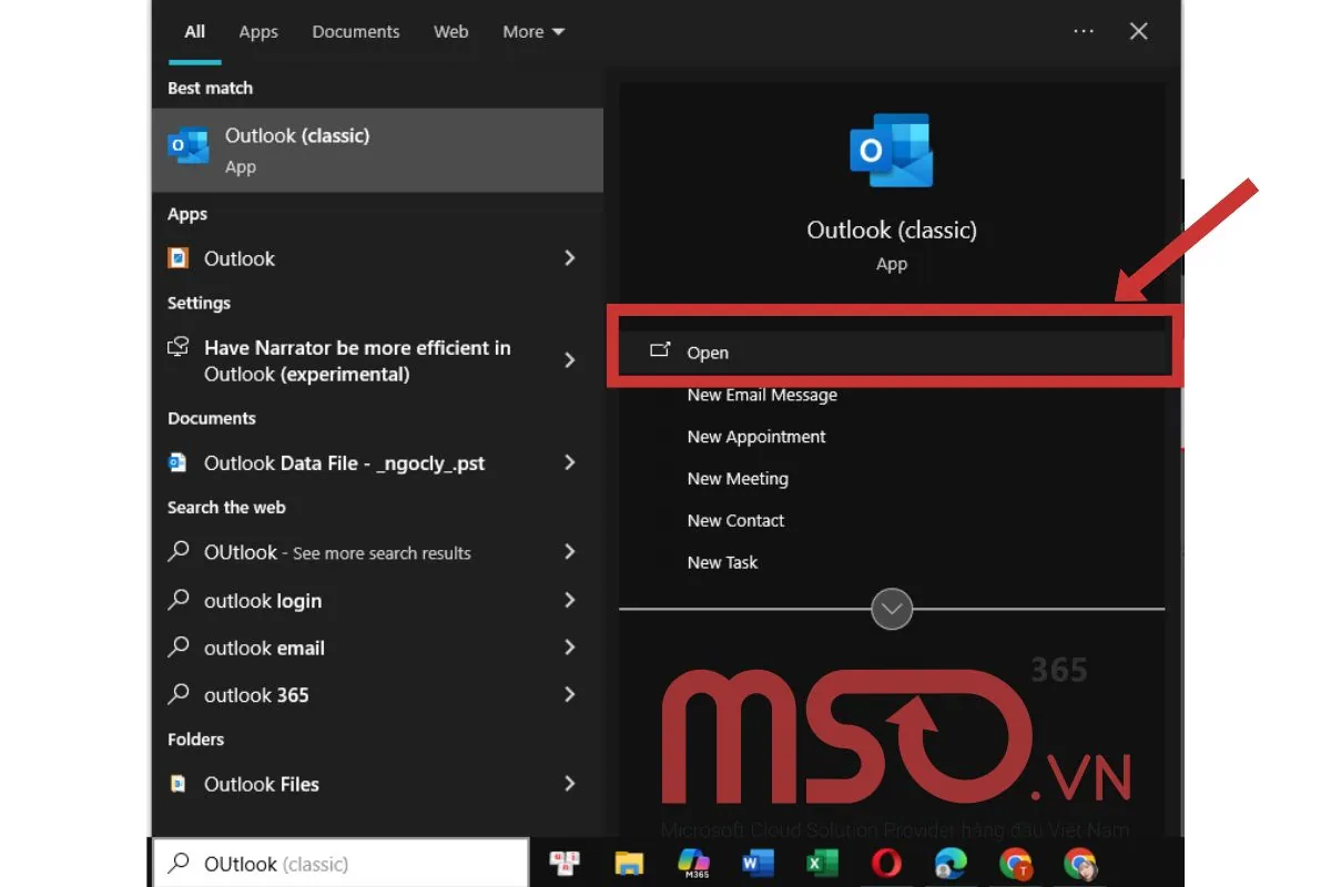 Cách dùng Bcc trong Outlook cổ điển trên máy tính