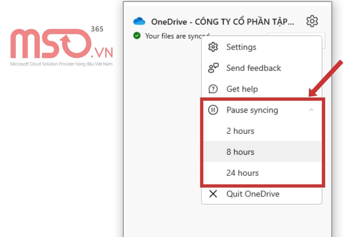 Cách tạm dừng, tắt đồng bộ OneDrive trên máy tính