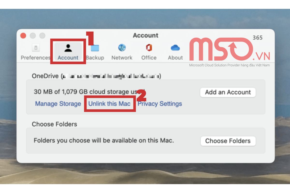 Cách tắt đồng bộ OneDrive cho máy tính