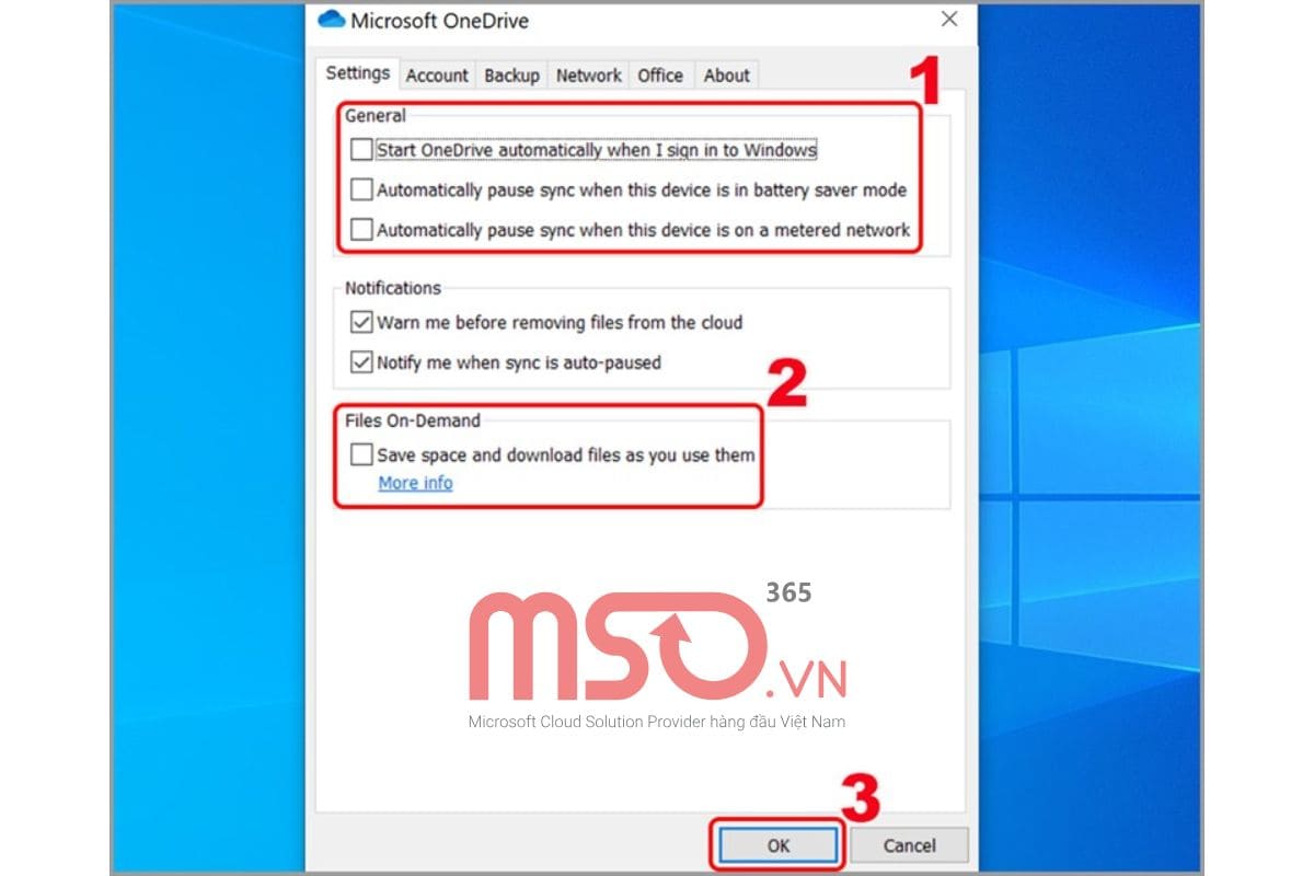 Cách ngừng đồng bộ OneDrive cho máy tính