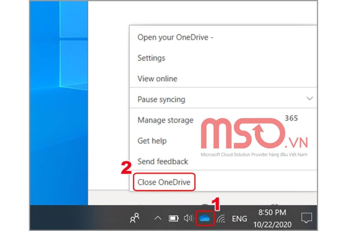 Cách ngừng đồng bộ OneDrive cho máy tính