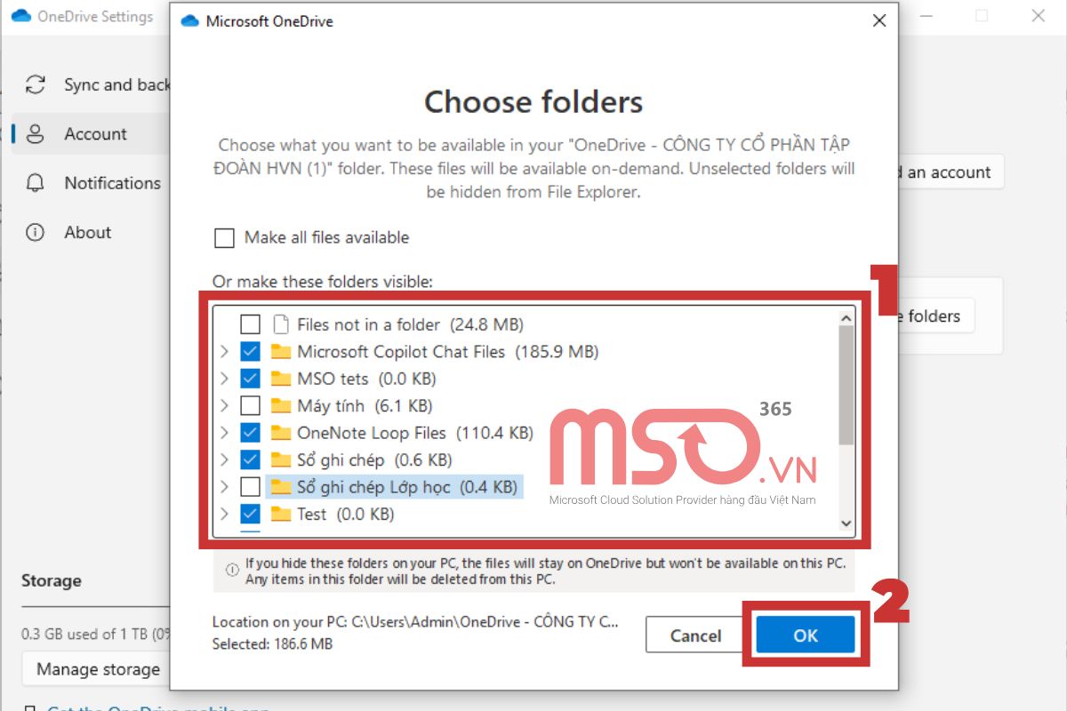 Cách tắt đồng bộ OneDrive cho máy tính