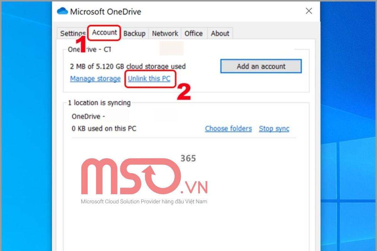 Cách tắt đồng bộ OneDrive cho máy tính