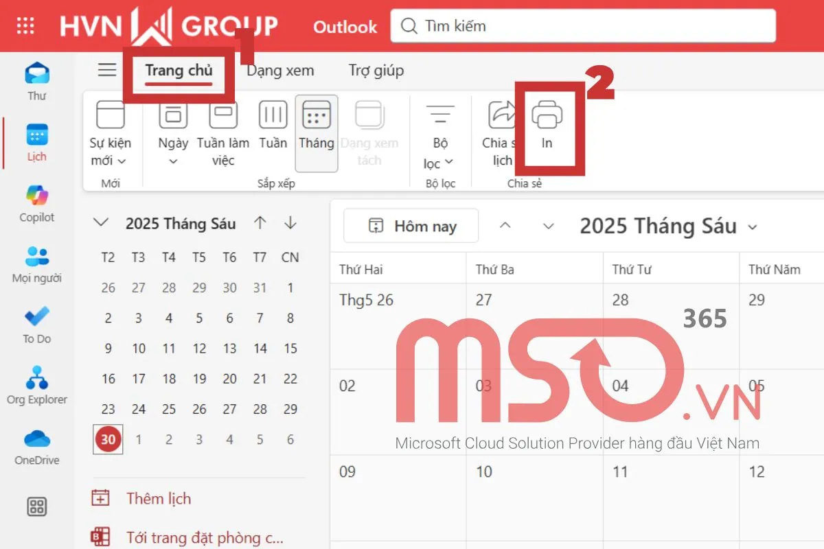 Các cách in nội dung email trong Outlook không mất chữ