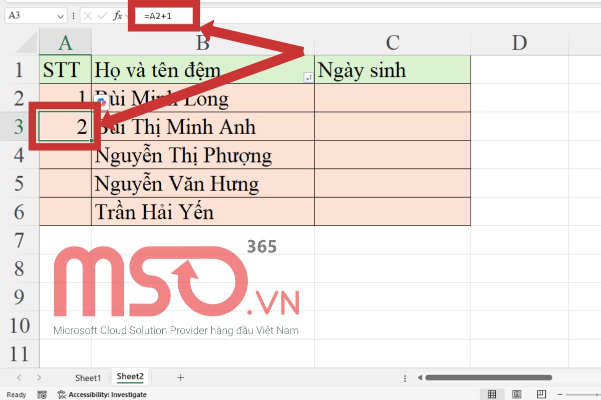 Hướng dẫn cách đánh số thứ tự trong Excel đơn giản nhất