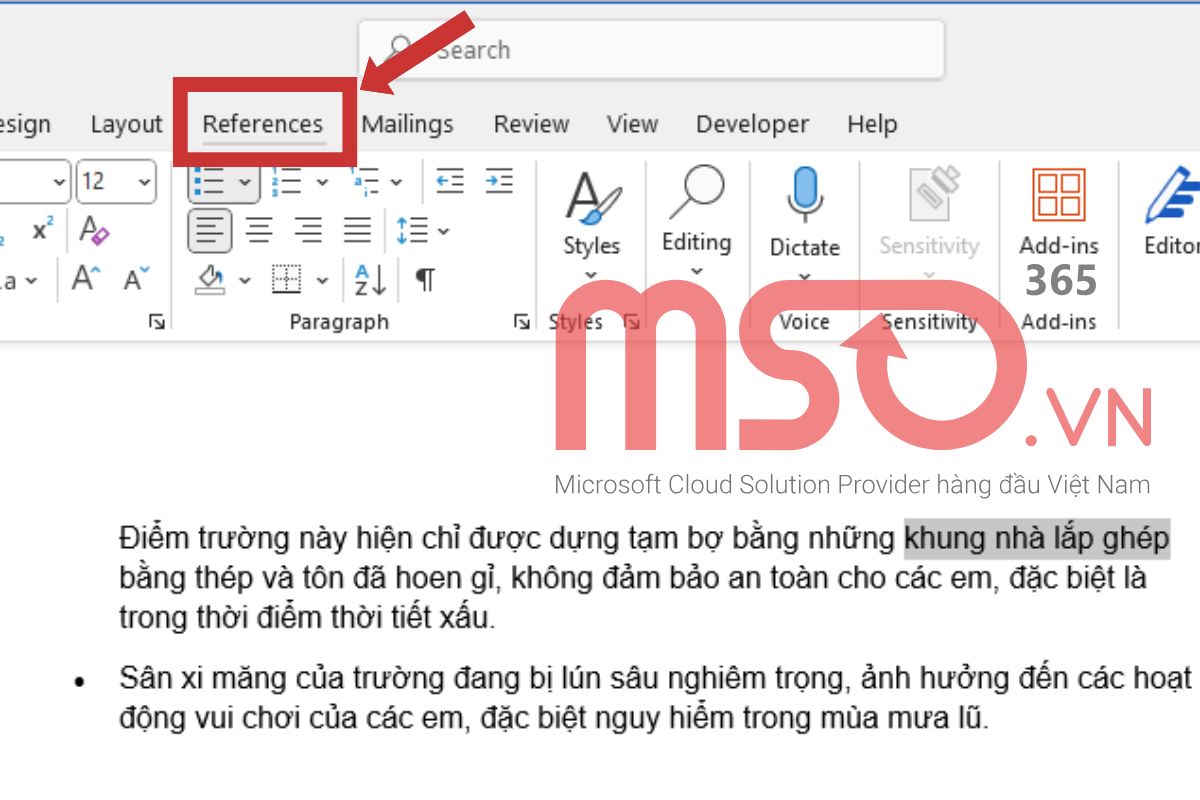 Cách tạo Footnote trong Word bằng tính năng References