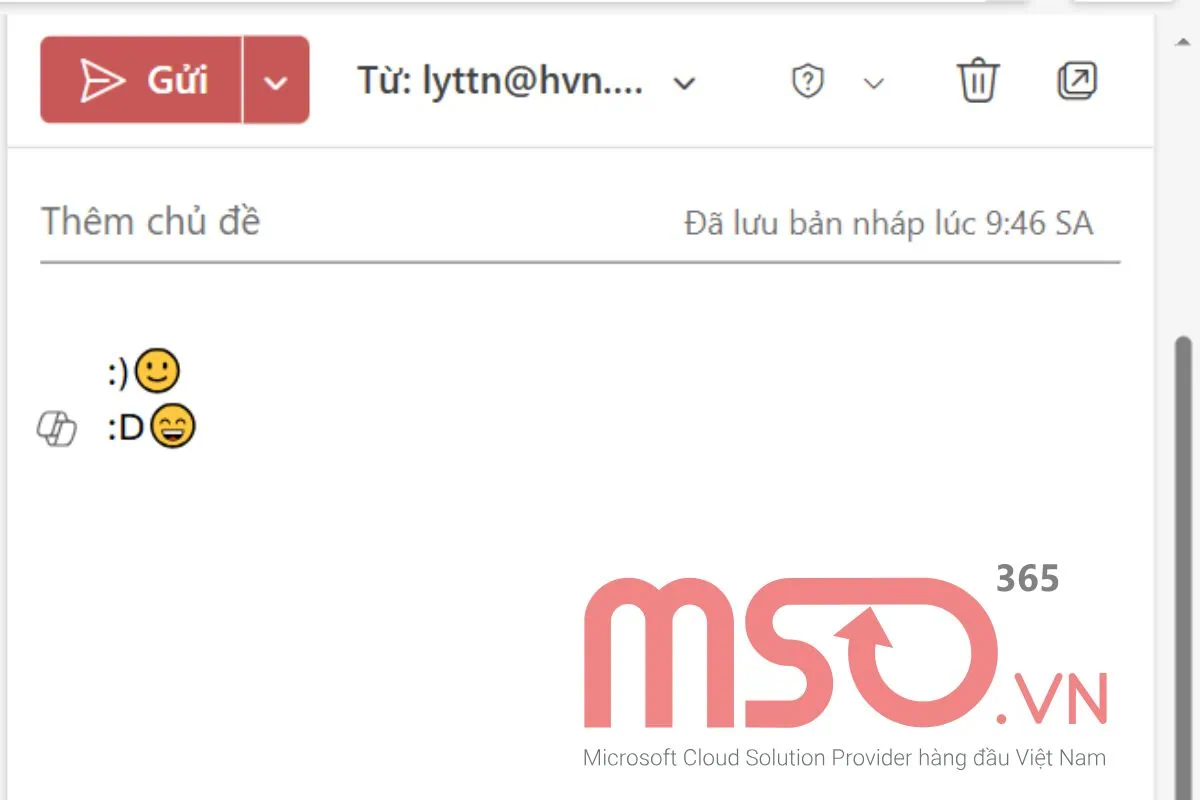 Hướng dẫn cách chèn icon vào email Outlook