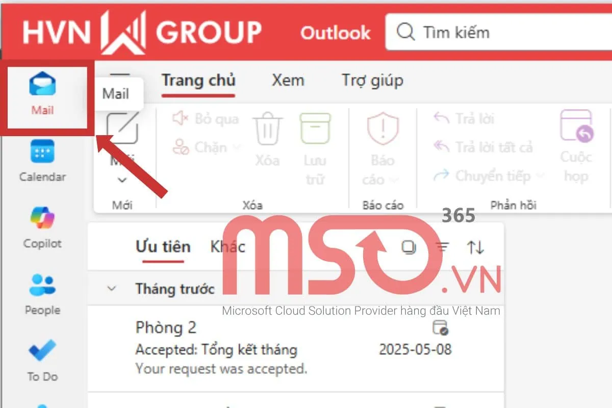 Hướng dẫn cách in email trong Outlook mới