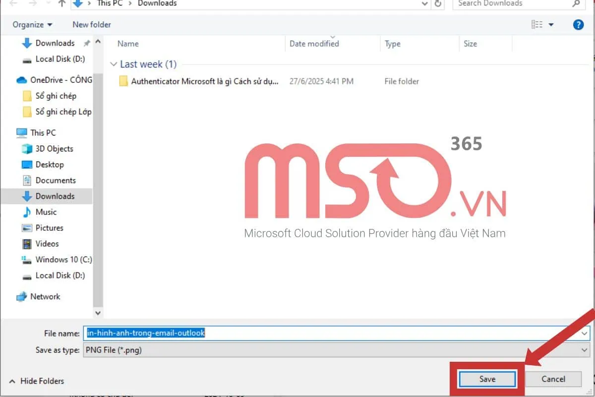 Hướng dẫn cách in email trong Outlook mới