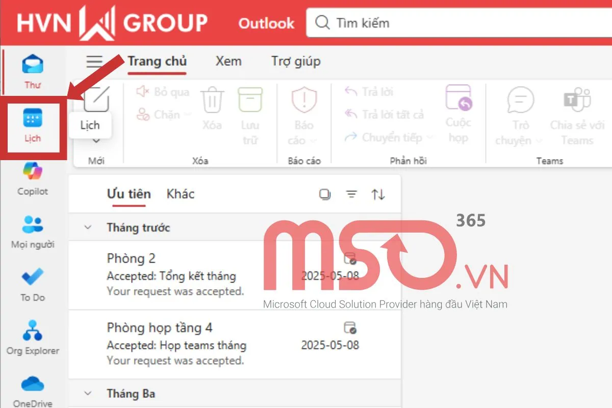 Hướng dẫn cách in email trong Outlook mới