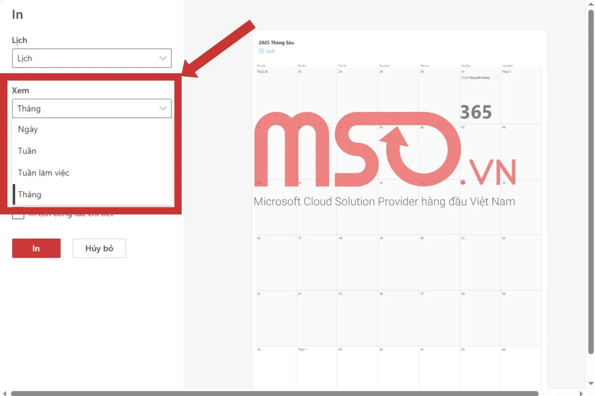 Hướng dẫn cách in email trong Outlook mới