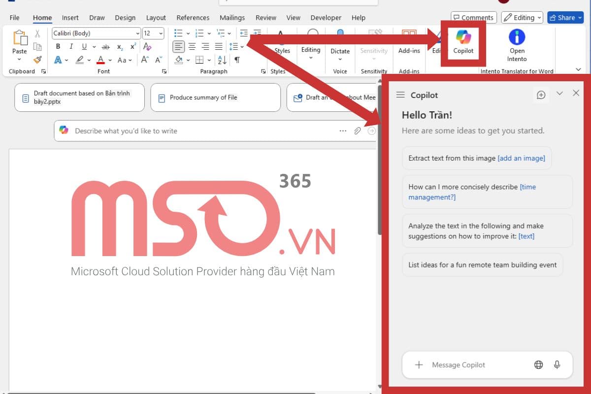 Hướng dẫn cách kích hoạt Copilot trong Microsoft Word chi tiết