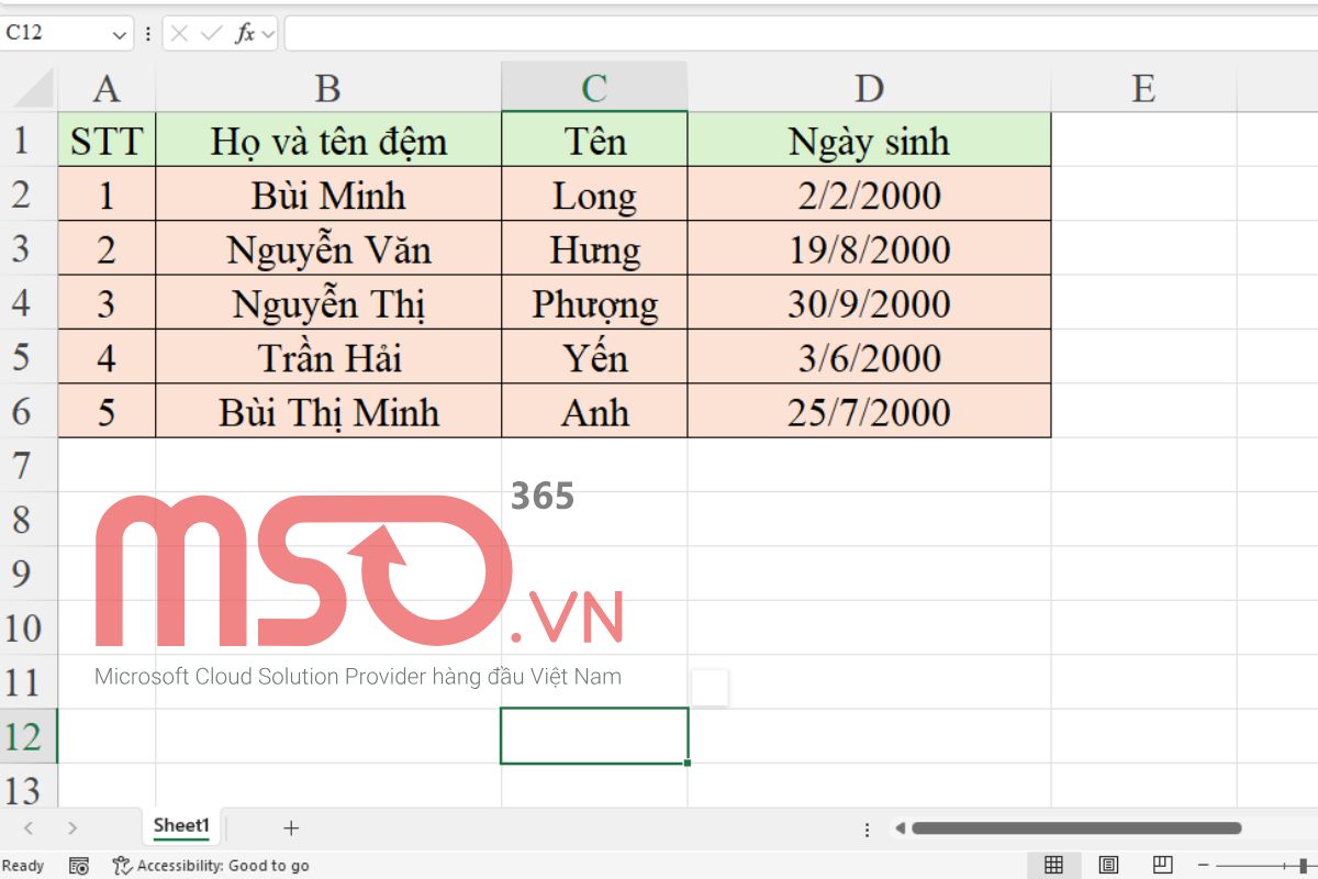 Hướng dẫn đánh chữ thứ tự trong Excel và ví dụ cụ thể