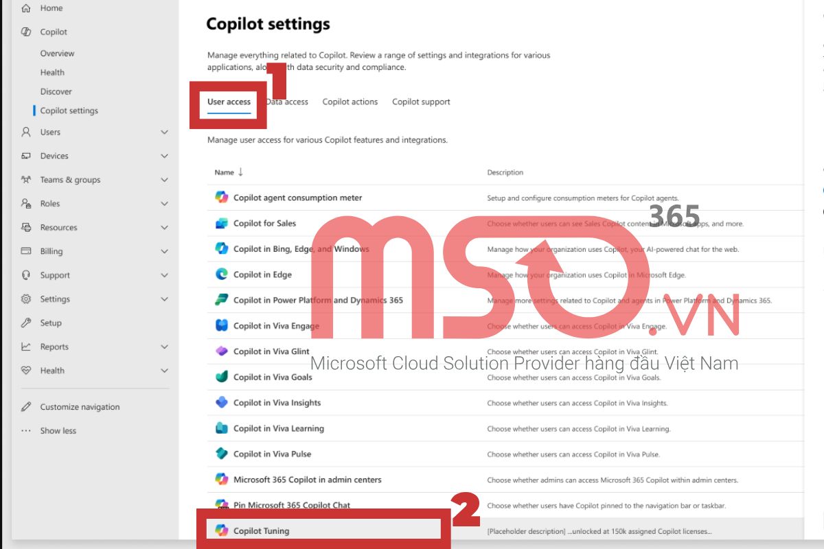 Hướng dẫn tham gia Microsoft 365 Copilot Tuning