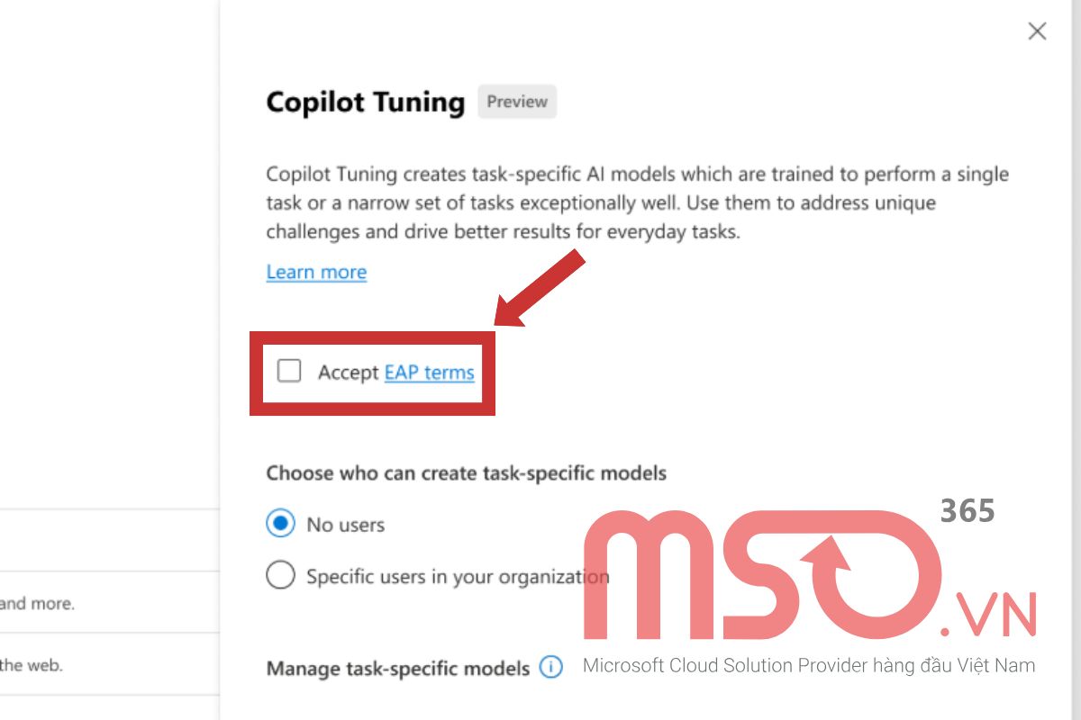 Hướng dẫn tham gia Microsoft 365 Copilot Tuning