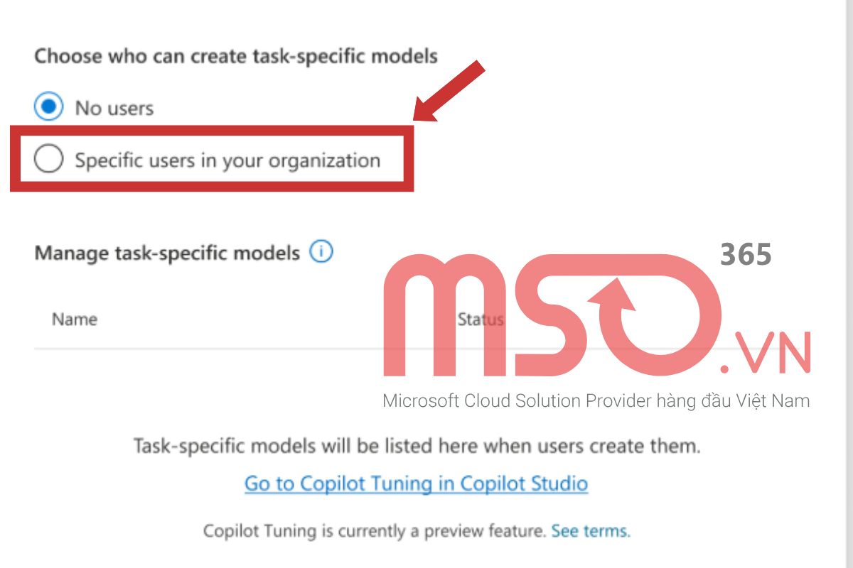 Hướng dẫn tham gia Microsoft 365 Copilot Tuning