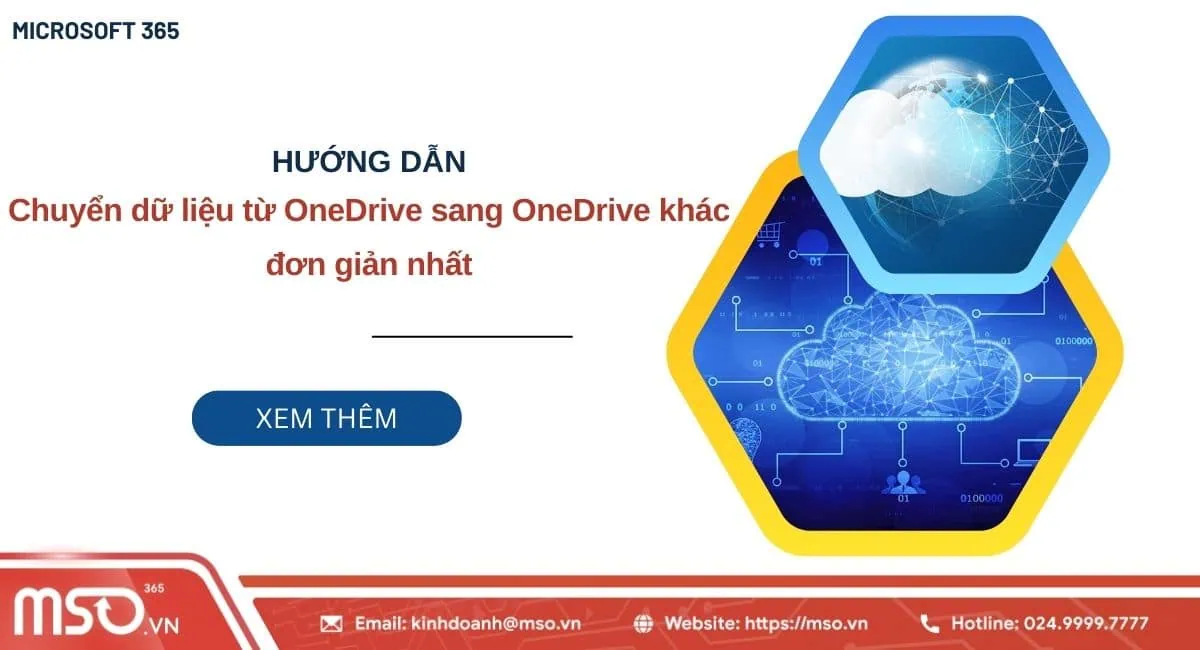 chuyển dữ liệu từ onedrive sang onedrive khác
