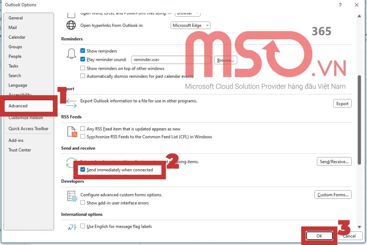 Hướng dẫn các cách sửa lỗi Outlook gửi mail vào Outbox