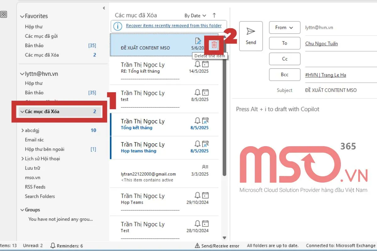 Hướng dẫn các cách sửa lỗi Outlook gửi mail vào Outbox