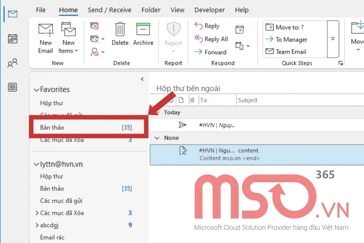 Hướng dẫn các cách sửa lỗi Outlook gửi mail vào Outbox