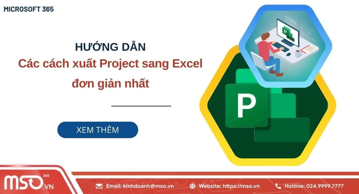 xuất project sang excel