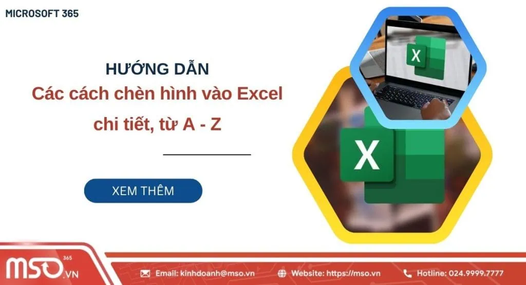 cách chèn hình vào excel