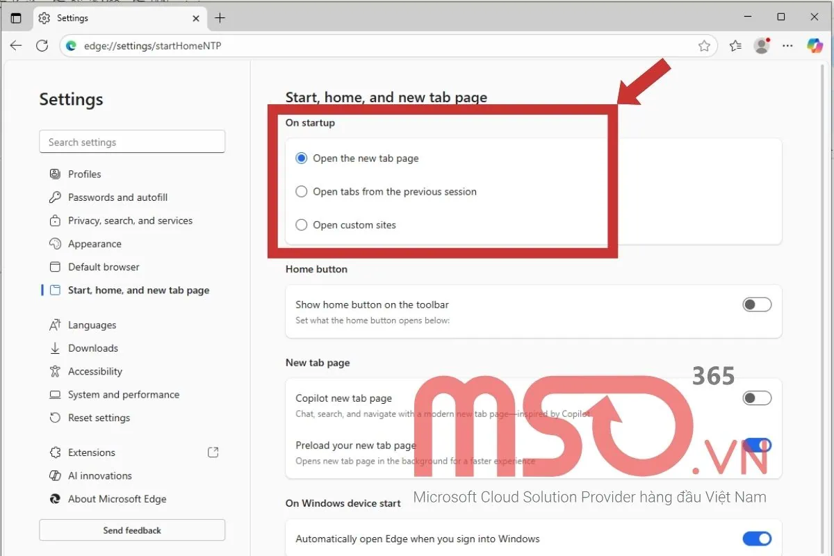 Các cách ngăn chặn Microsoft Edge tự mở tab hiệu quả nhất