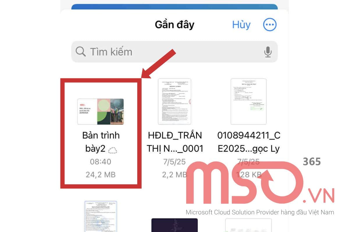 Hướng dẫn cách gửi PowerPoint qua Zalo trên điện thoại
