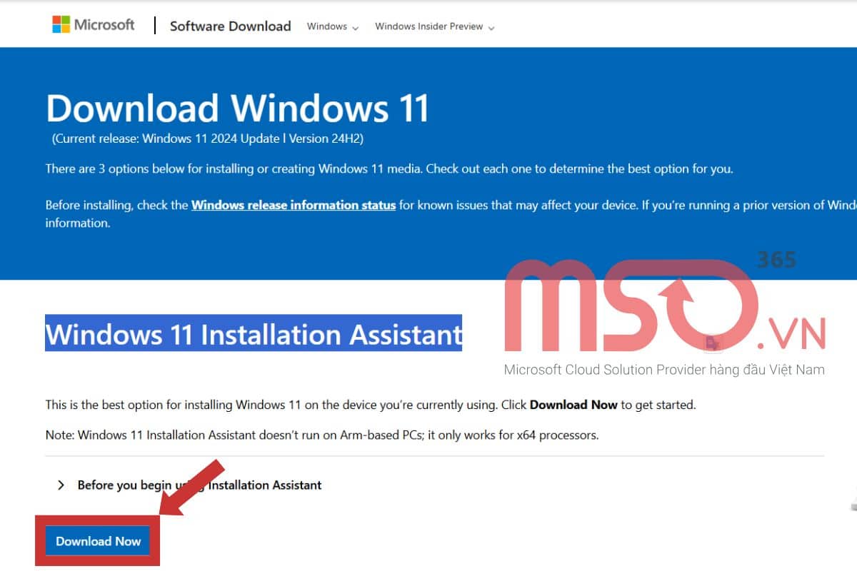 Cách update Win 10 lên Win 11 từ Windows 11 Installation Assistant