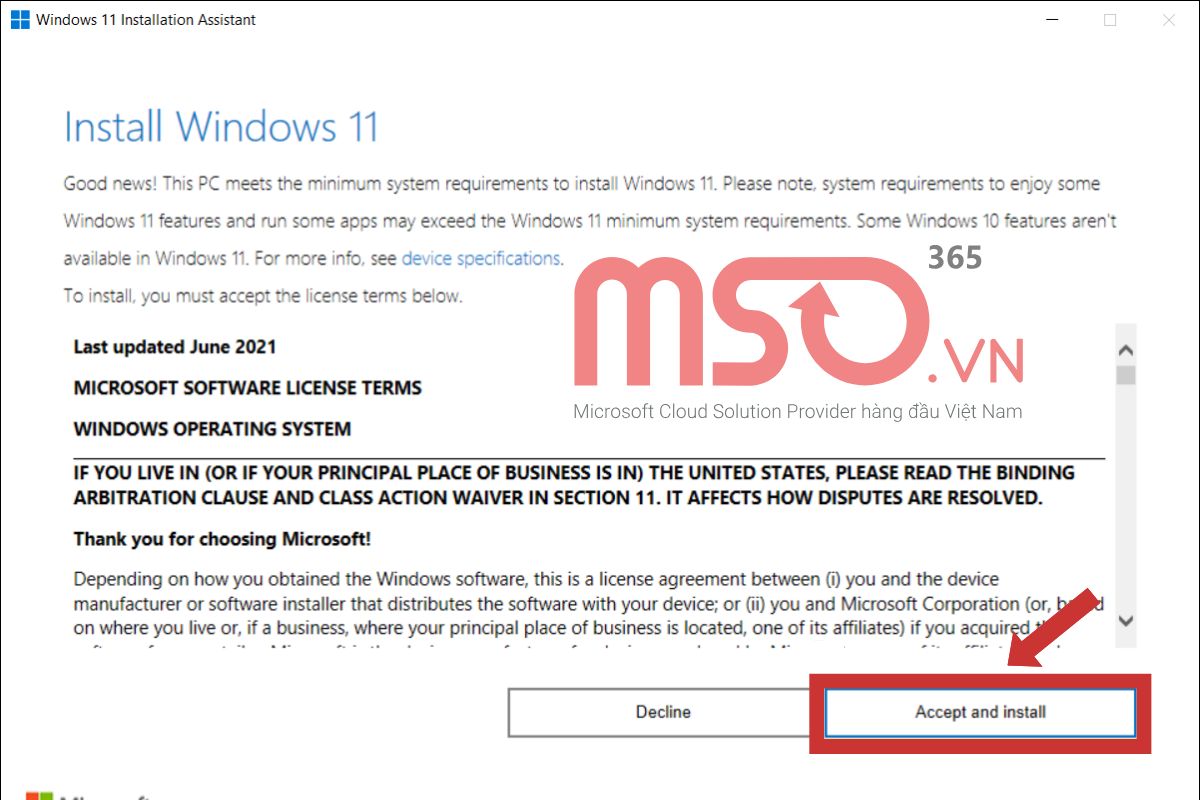 Cách update Win 10 lên Win 11 từ Windows 11 Installation Assistant