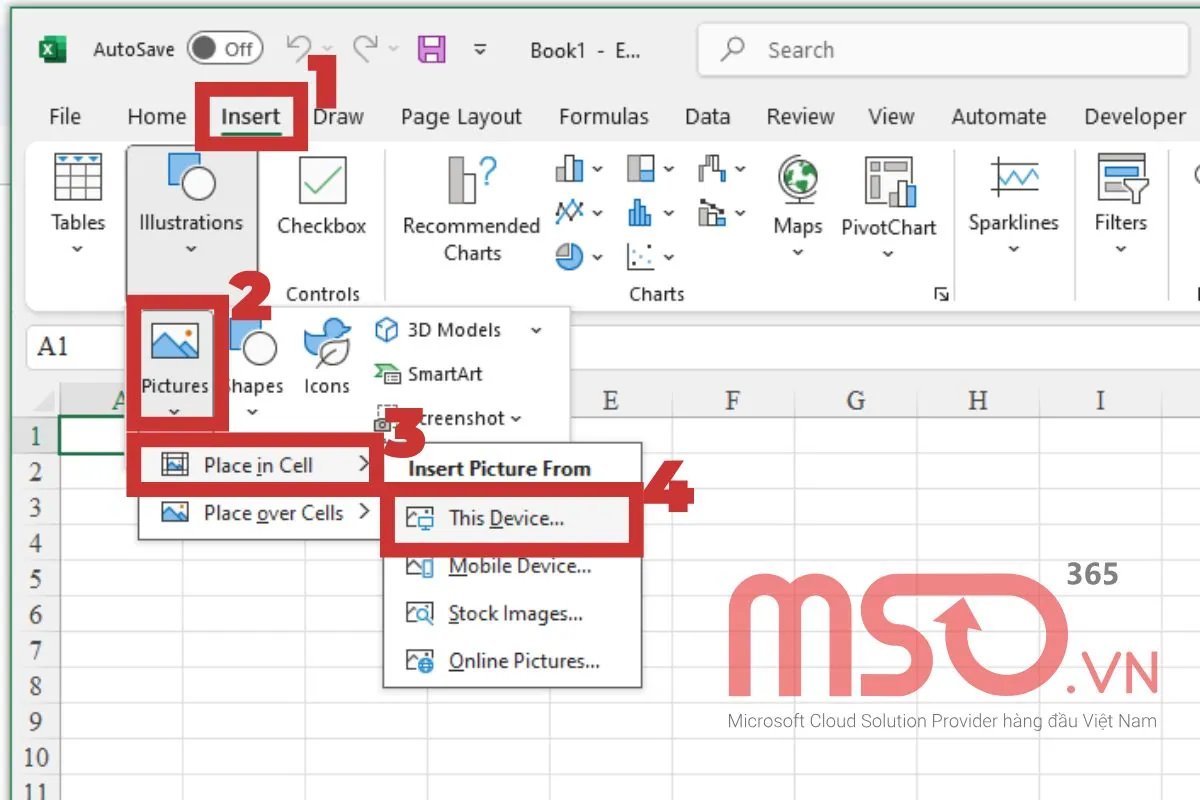 Hướng dẫn cách chèn hình vào Excel vừa ô hàng loạt