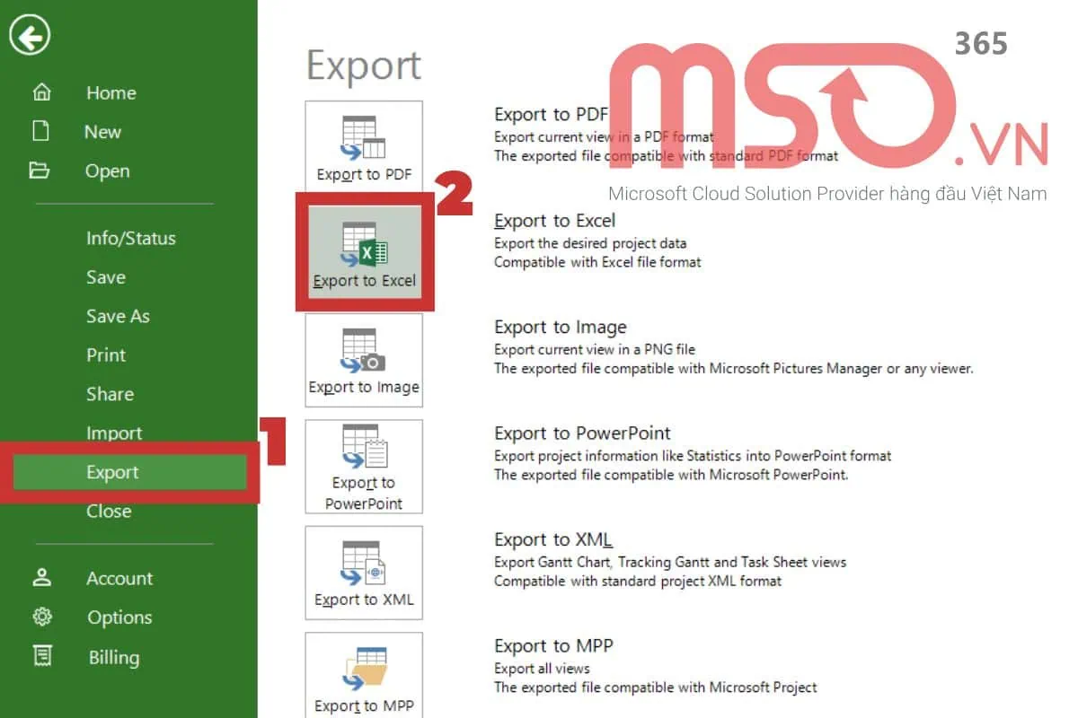 Hướng dẫn các cách xuất Project sang Excel đơn giản nhất