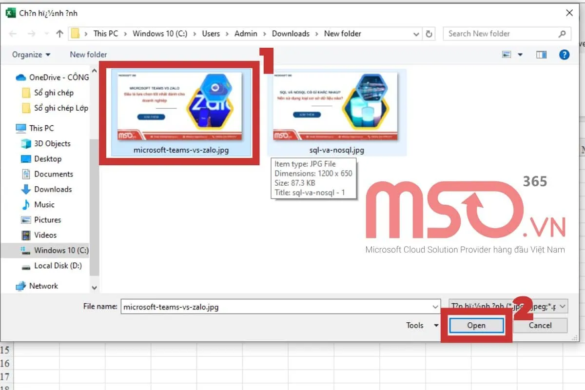 Hướng dẫn cách chèn hình vào Excel bằng VBA Excel