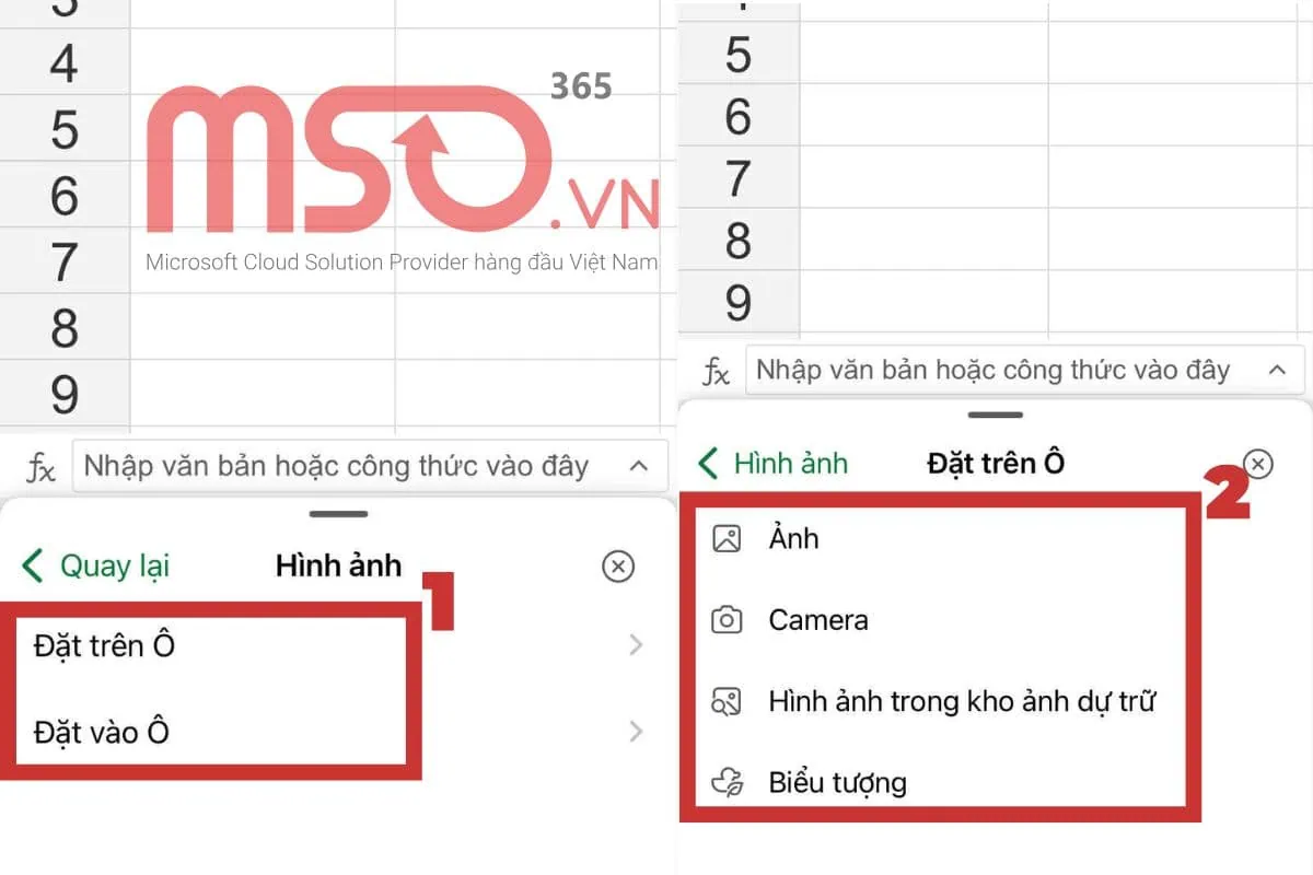 Hướng dẫn cách chèn hình ảnh vào Excel trên điện thoại
